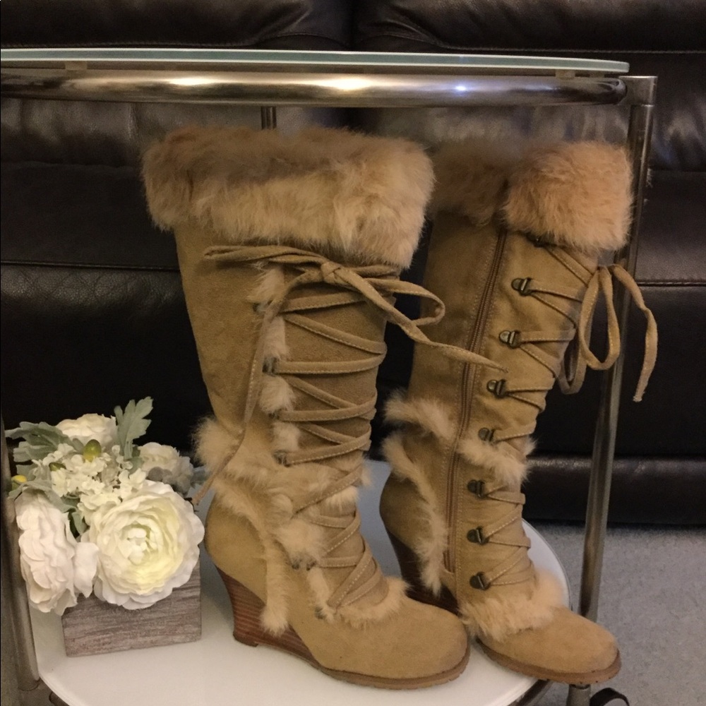 Camel color boots
